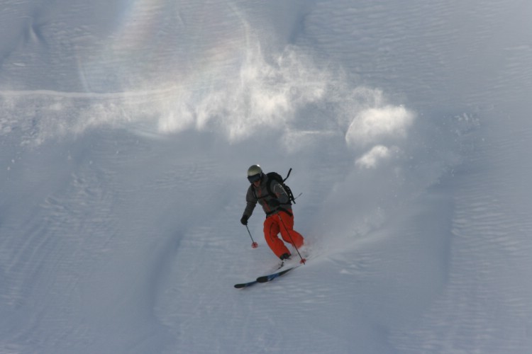 Heli ski Riksgränsen, Sweden 3rd of April 2009.  Photo: Andreas Bengtsson