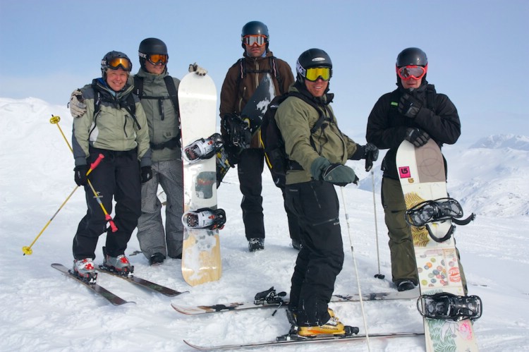 Finnish Freeride Team Heliski Riksgränsen, April 18 2009. Photo: Carl Lundberg 