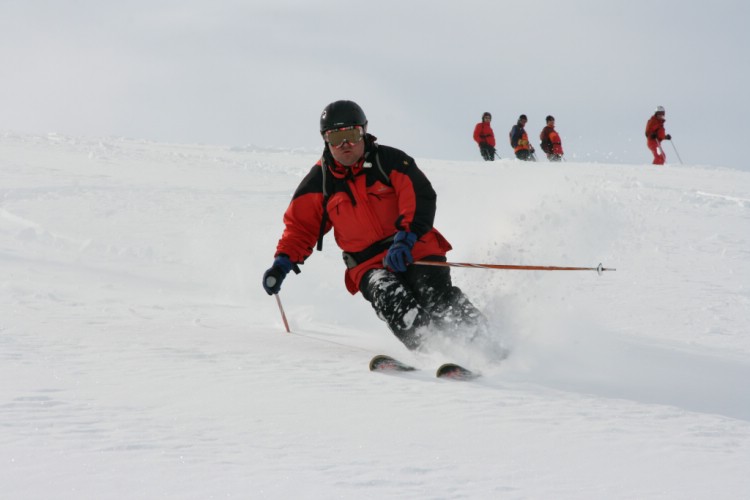 Powder on Vassitjocka. Heliski Riksgränsen, April 27, 2009. Photo: Andreas Bengtsson 