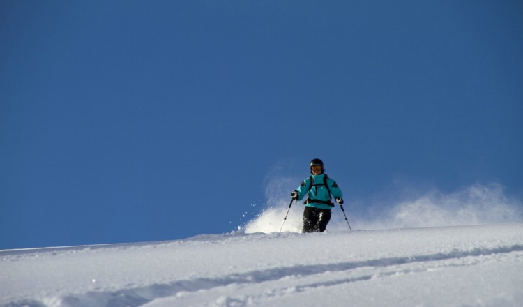 Karin the powder queen. March 18 2010 Photo: Andreas Bengtsson 