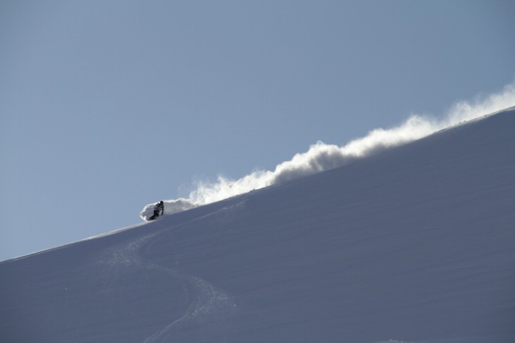 The rocket man goes heliski. March 24 2010 Photo: Andreas Bengtsson 